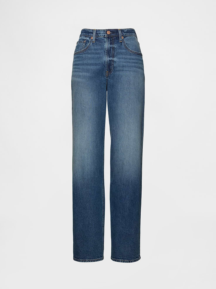 L'image numéro 7 présente Jean ample années 90 à taille haute