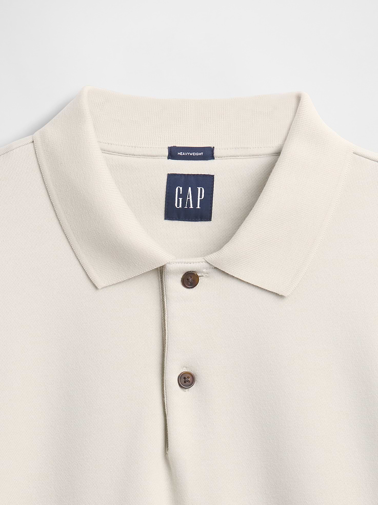 Image number 4 showing, Adult Heavyweight Oversized Polo Sweatshirt
