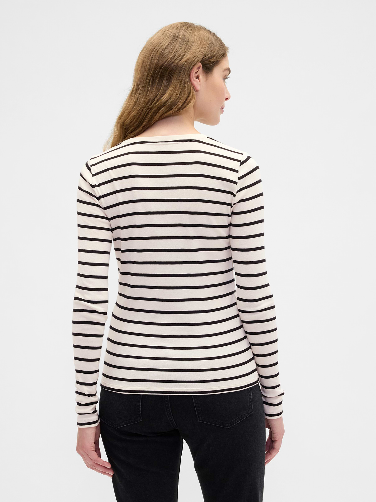 Stripe V-Neck T-Shirt | Gap Factory
