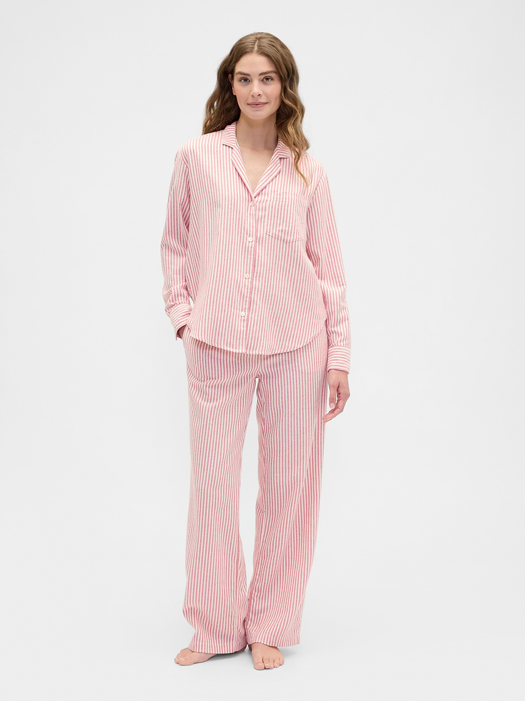 Image 3 of 4, Relaxed Flannel Sleep Shirt