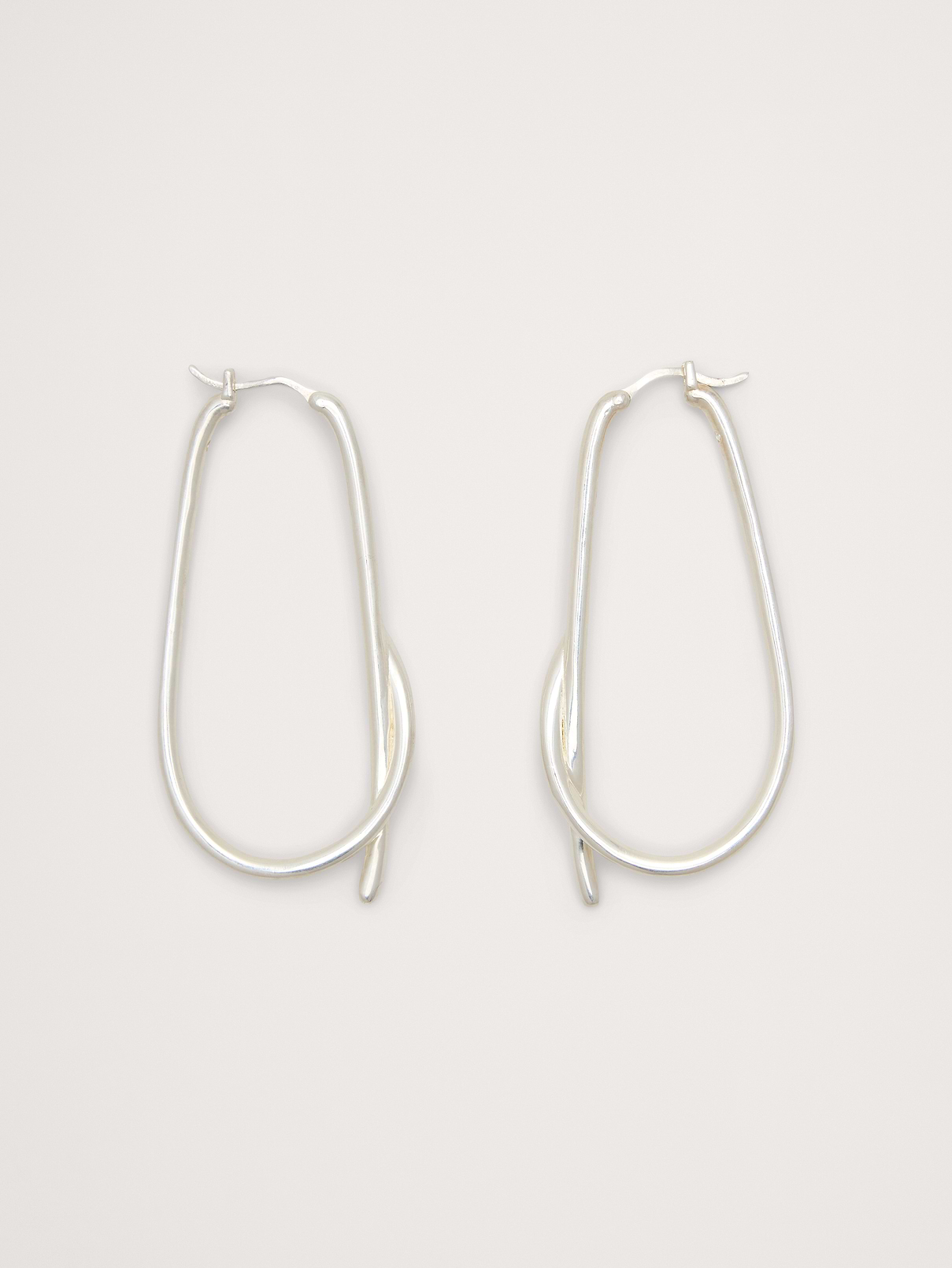 Large Knotted Hoop Earrings