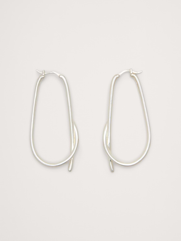 Large Knotted Hoop Earrings