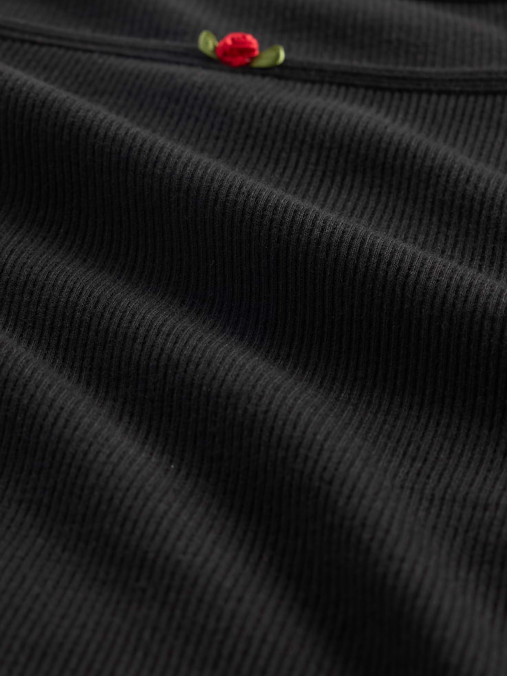 Image number 4 showing, Kids Rib Puff-Sleeve Top
