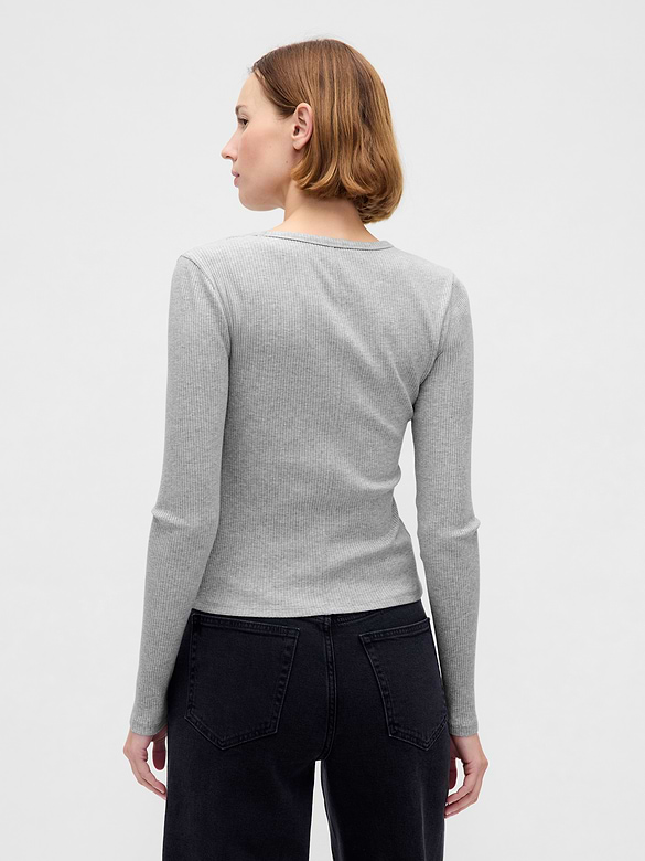 Modern Compact Rib Crop T-Shirt