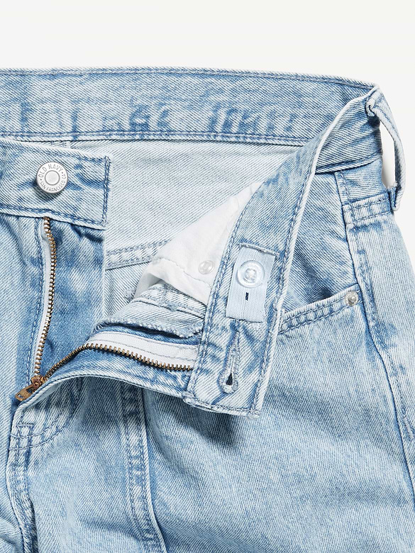 Jean cargo coupe généreuse à jambe large et à taille haute pour Fille