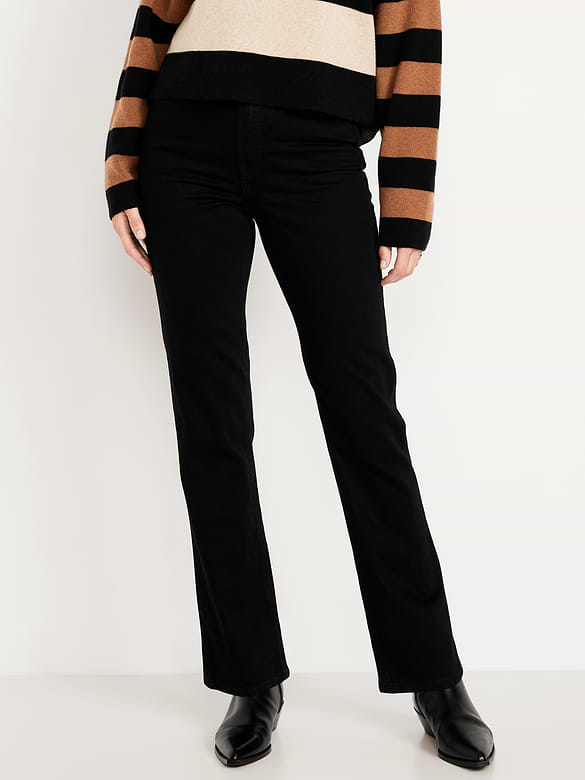 Extra High-Waisted Straight Jeans