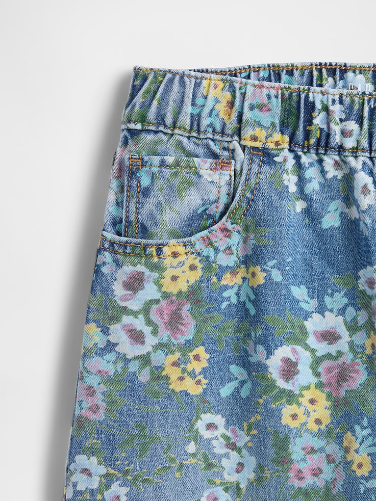 Image number 5 showing, Kids Floral Easy Baggy Jeans