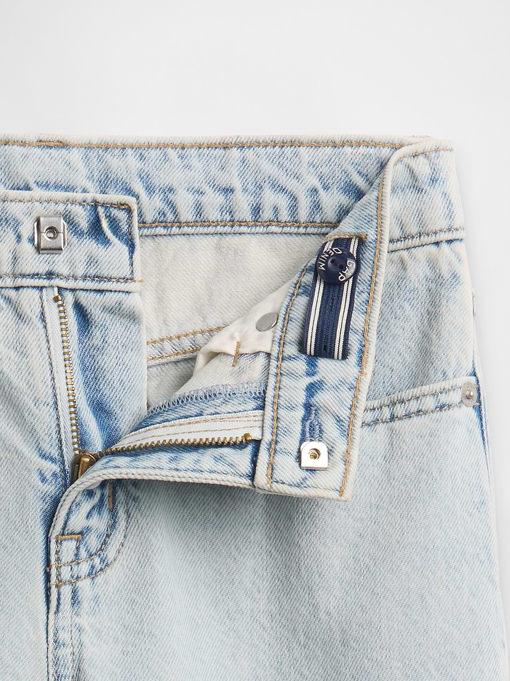 Image number 5 showing, Kids High Rise Stride Wide-Leg Ankle Jeans
