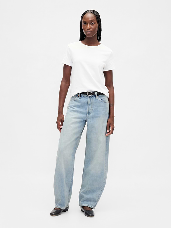 High Rise Barrel Jeans