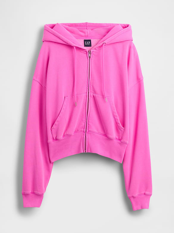 VintageSoft Wedge Zip Hoodie