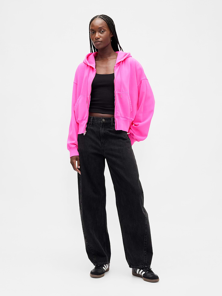 Image number 2 showing, VintageSoft Wedge Zip Hoodie