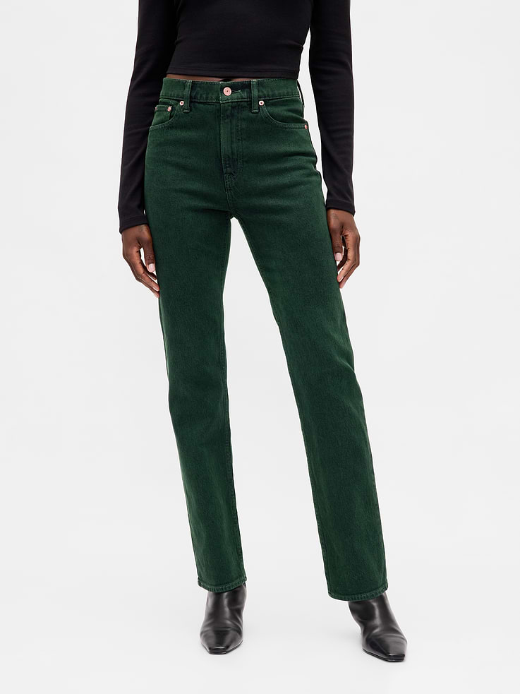 Image 2 of 8, High Rise '90s Slim Straight Jeans