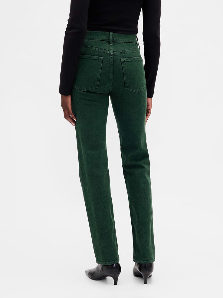 Image 4 of 8, High Rise '90s Slim Straight Jeans