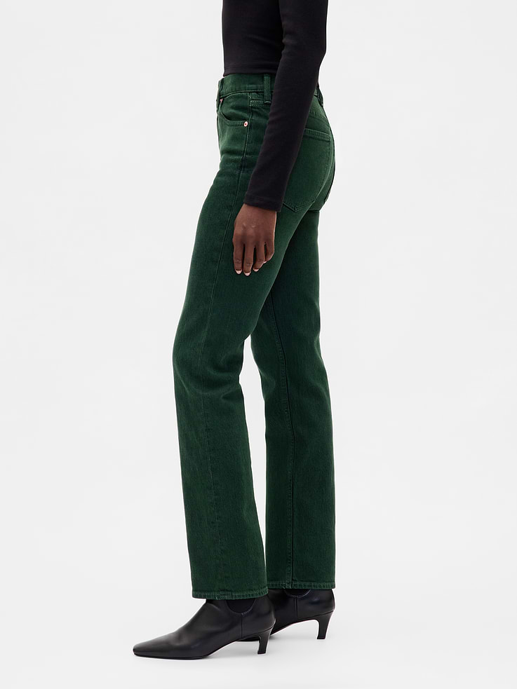Image 3 of 8, High Rise '90s Slim Straight Jeans