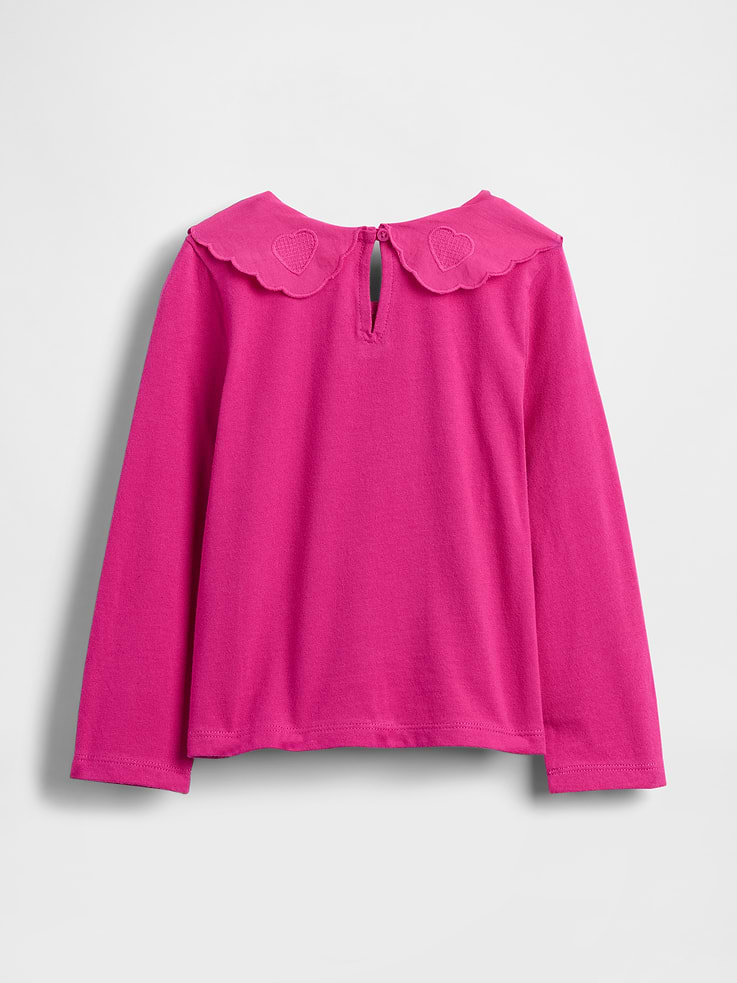 Image 2 of 3, Baby & Toddler Heart Collar Top
