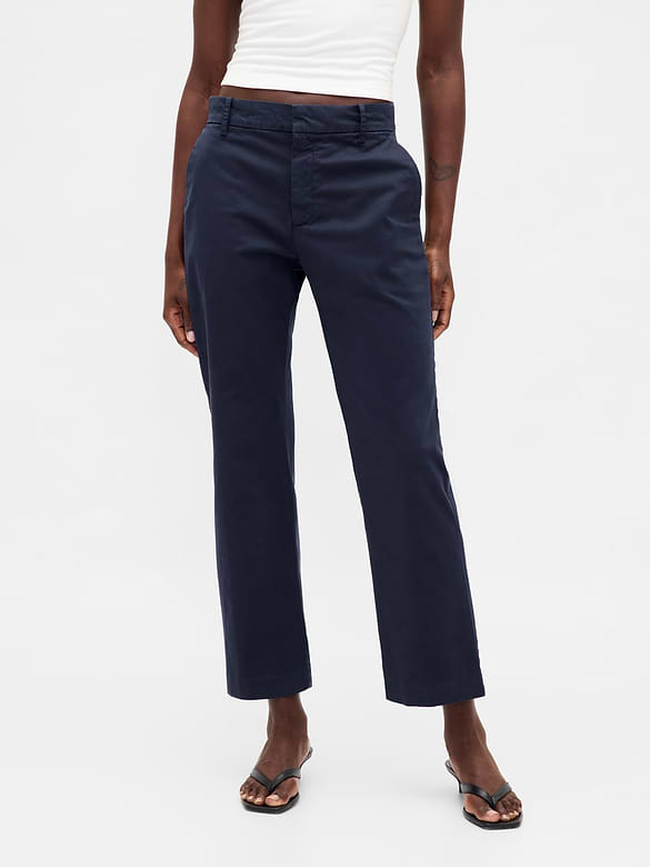 Mid Rise Khakis