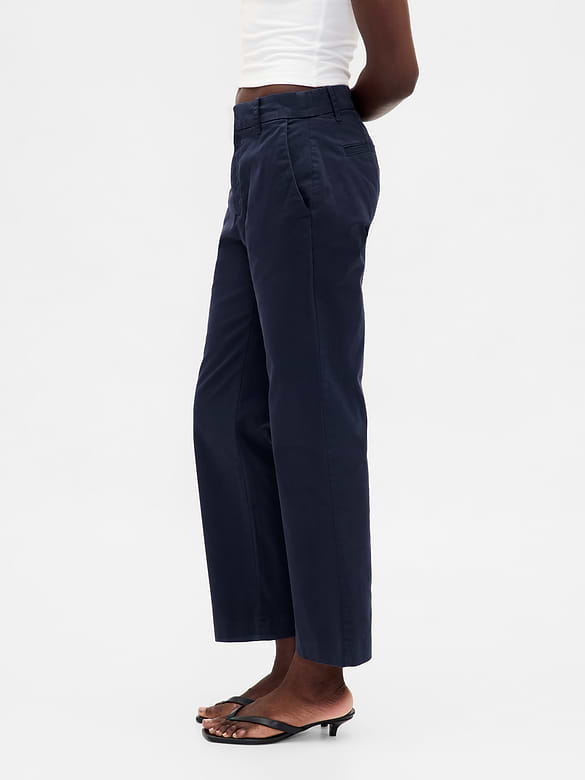 Mid Rise Khakis