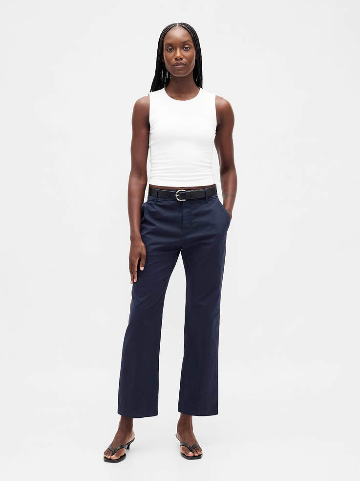 Image number 1 showing, Mid Rise Khakis