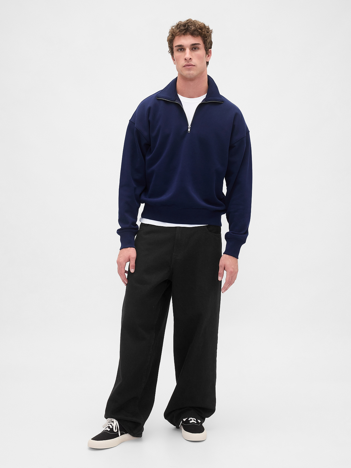Adult Heavyweight Oversized Quarter-Zip Pullover | Gap