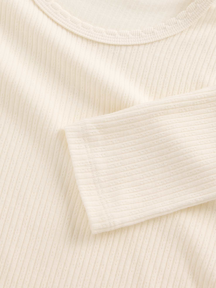 Image number 4 showing, Pointelle Rib T-Shirt