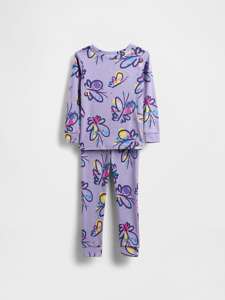 Image number 1 showing, Baby & Toddler Organic Brushed Cotton PJ Set