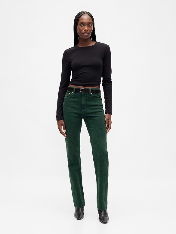 High Rise '90s Slim Straight Jeans