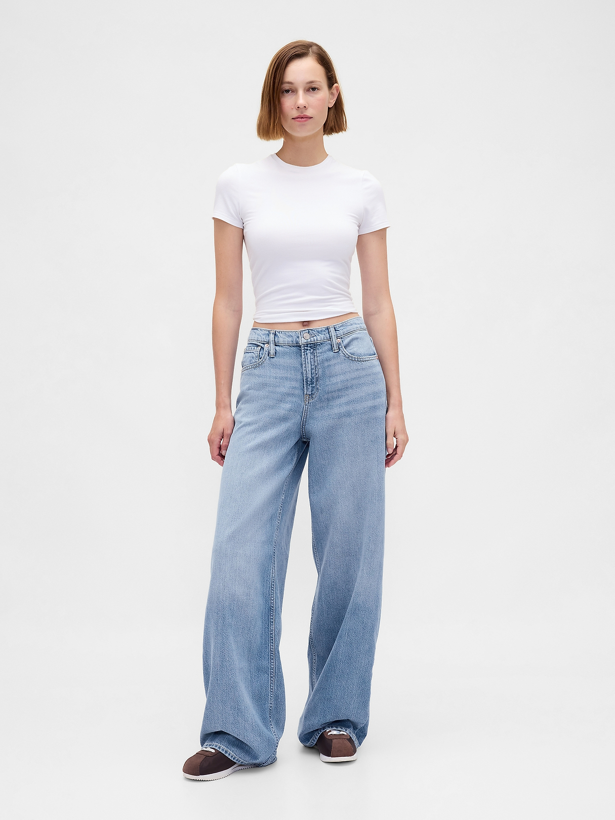 Mid Rise UltraSoft Baggy Jeans | Gap