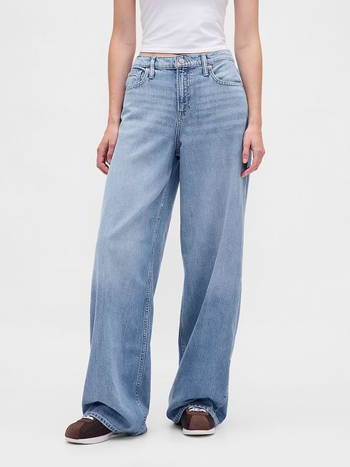 Mid Rise UltraSoft Baggy Jeans | Gap