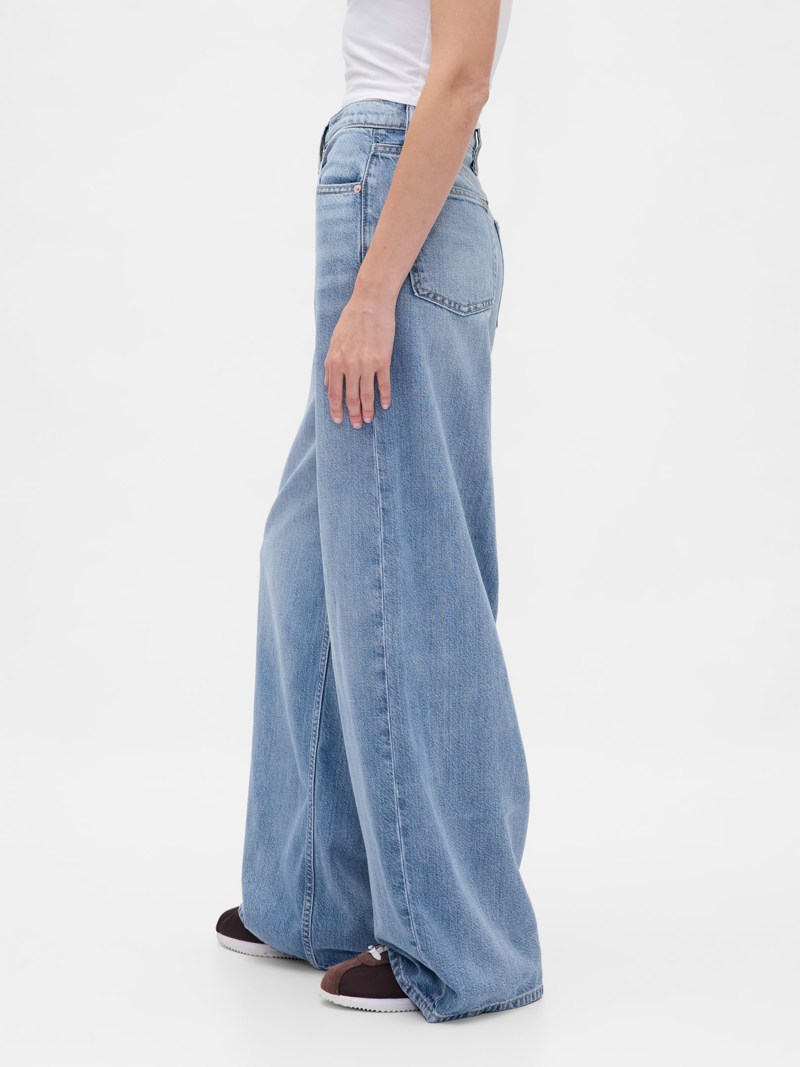 Image 3 of 7, Mid Rise UltraSoft Baggy Jeans