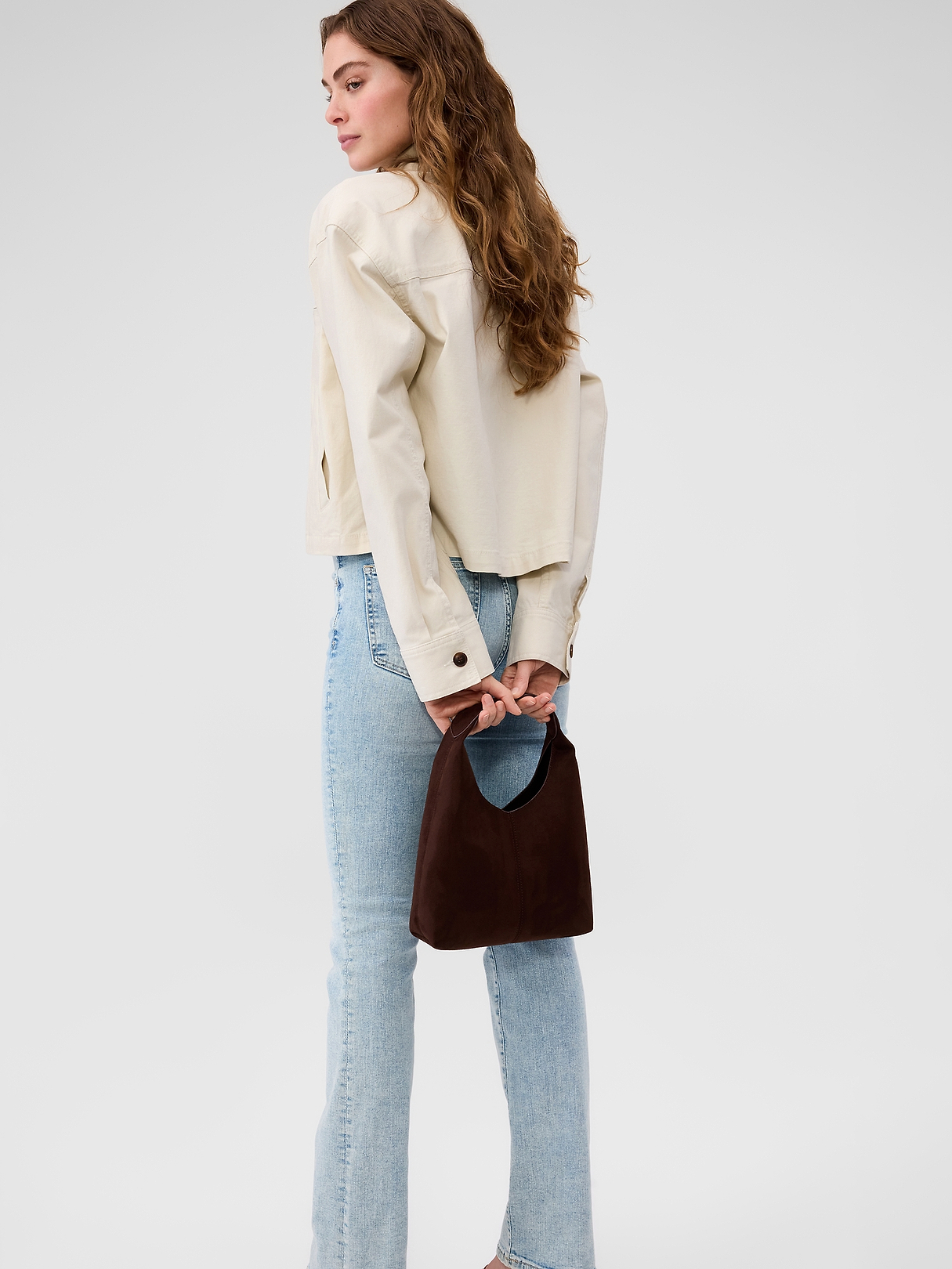 Mini Vegan-Suede Handbag | Gap Factory