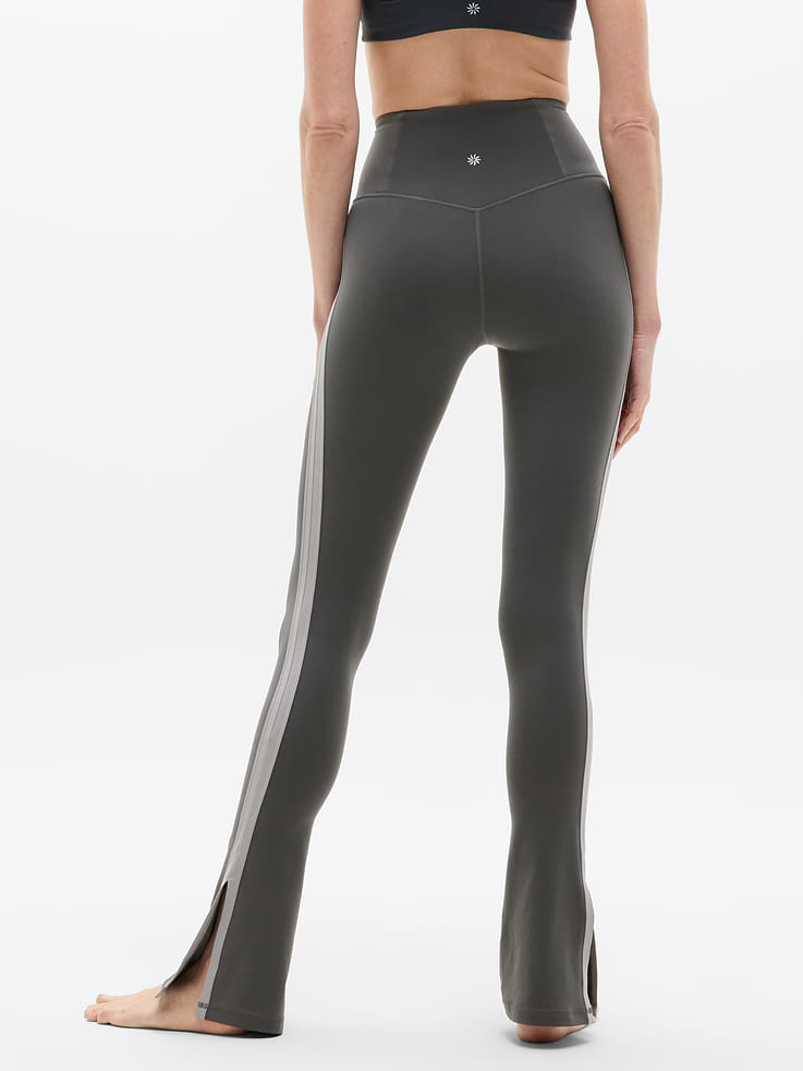 Image 3 of 7, Elation Ultra High Rise Sport Stripe Split Slim Flare
