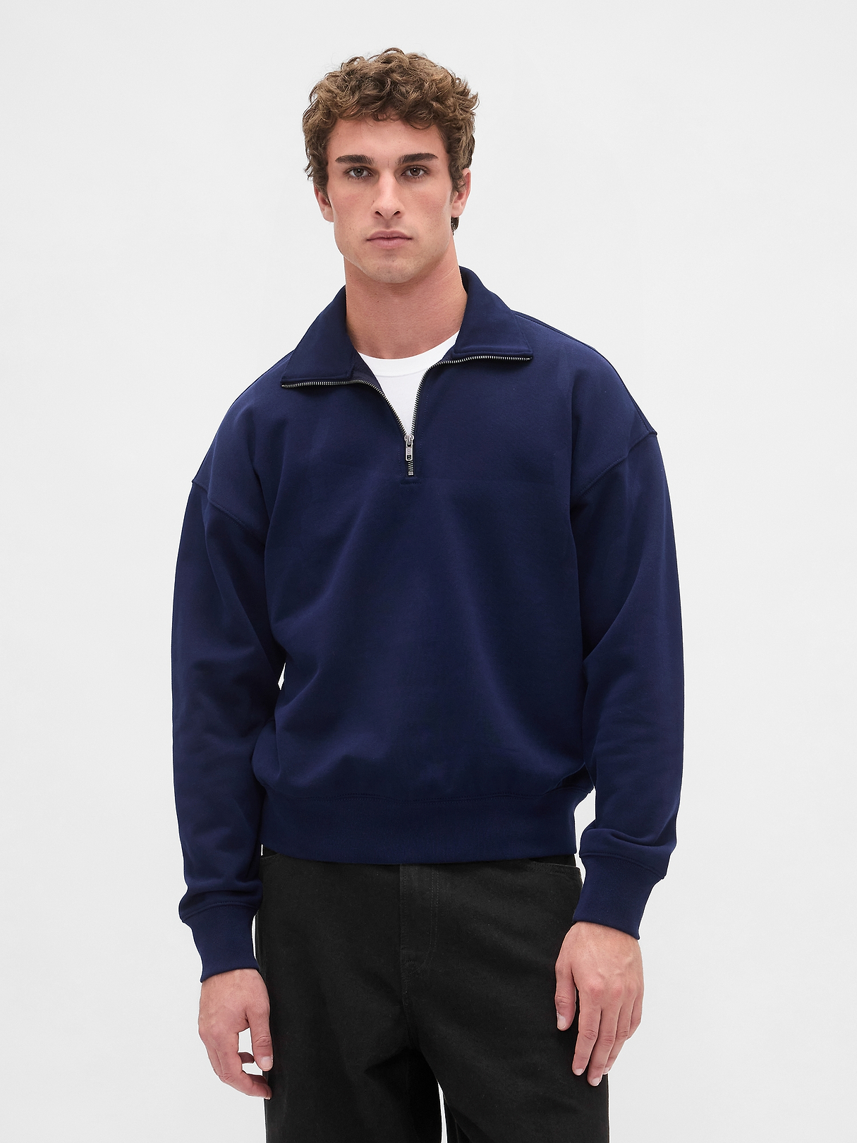 Adult Heavyweight Oversized Quarter-Zip Pullover | Gap