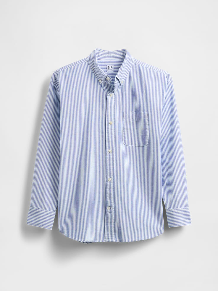 Image number 2 showing, Kids Uniform Relaxed Oxford Shirt