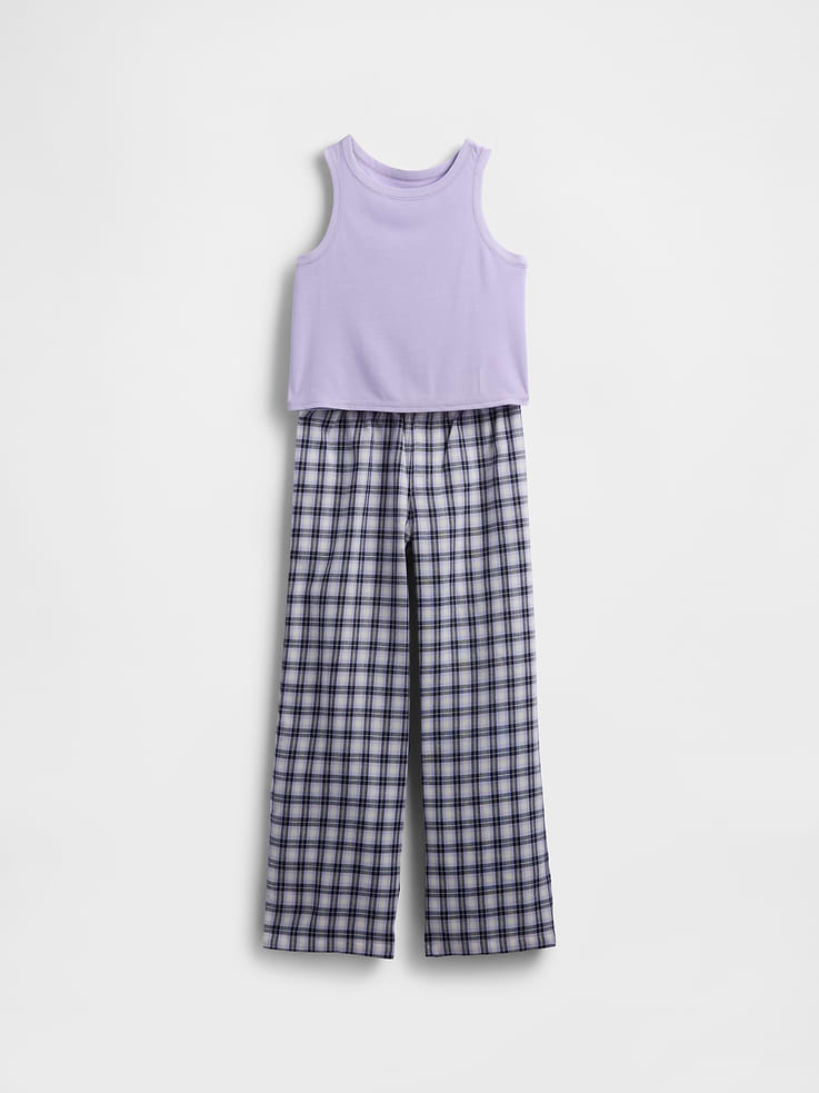 Image number 2 showing, Kids Recycled Tank PJ Set
