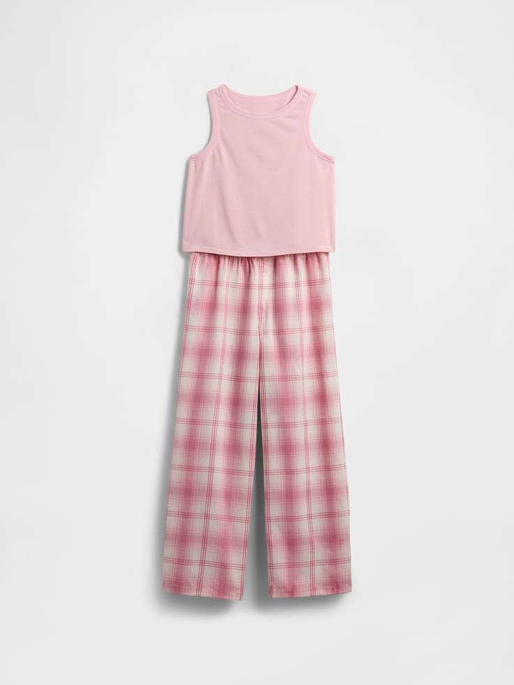 Image number 2 showing, Kids Recycled Tank PJ Set