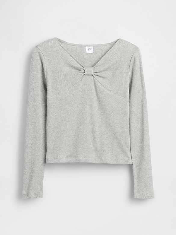 Kids Bow-Neck T-Shirt