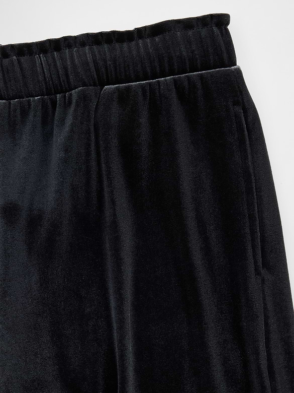 Kids Velvet Wide-Leg Pants
