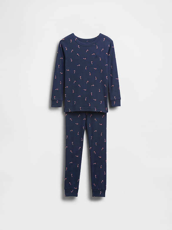 Kids & Baby Organic Brushed Cotton Holiday PJ Set