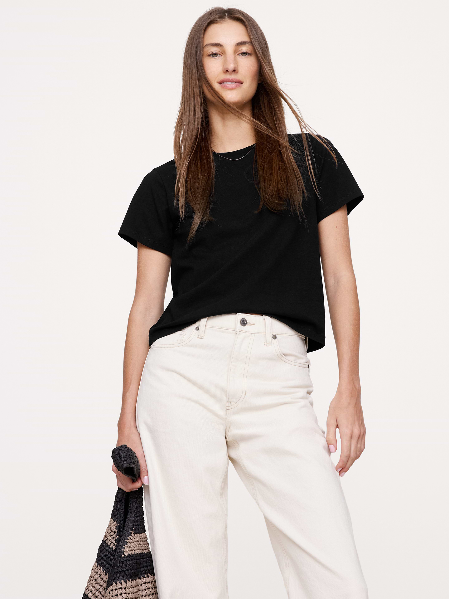 Image number 1 showing, Vintage Cotton Crew-Neck T-Shirt