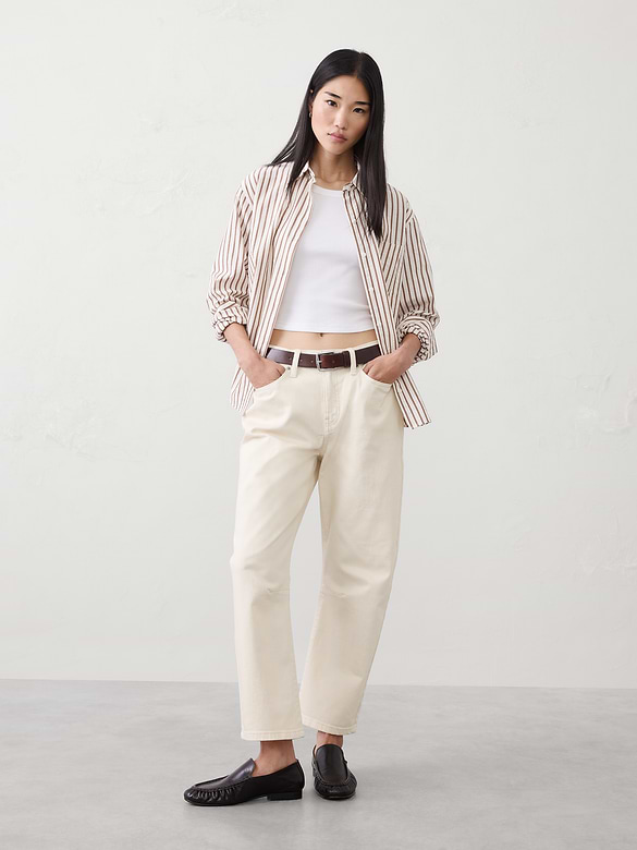 Barrel Mid-Rise Jean