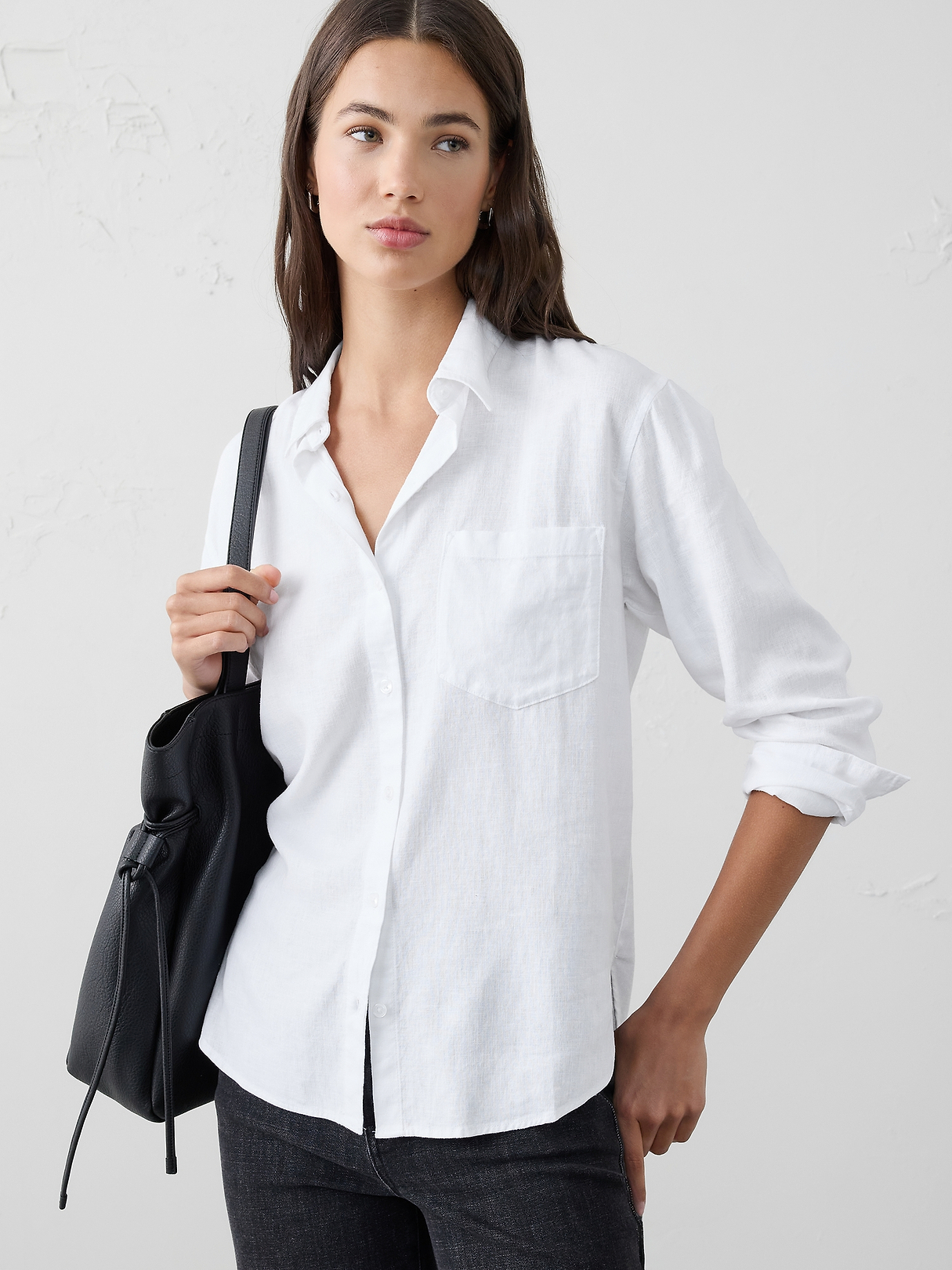 Perfect Linen-Blend Shirt | Banana Republic Factory