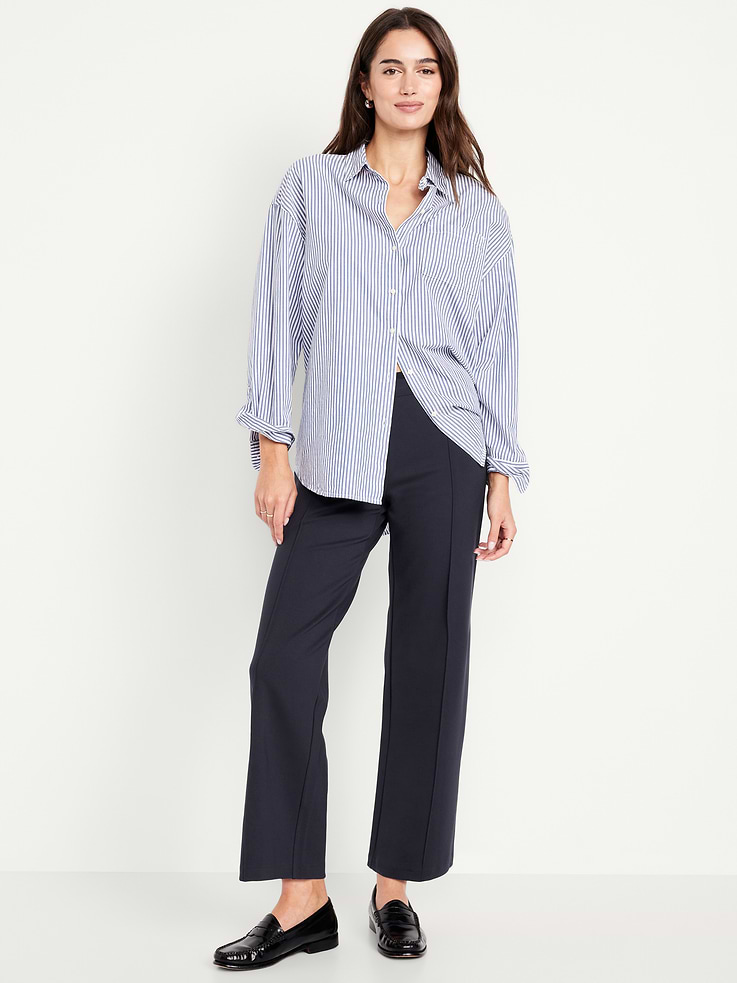 Image number 1 showing, Extra High-Waisted Stevie Straight Pants
