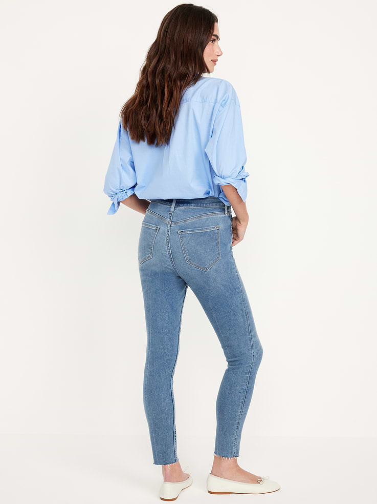 Image number 3 showing, Extra High-Waisted Rockstar 360° Stretch Super-Skinny Jeans