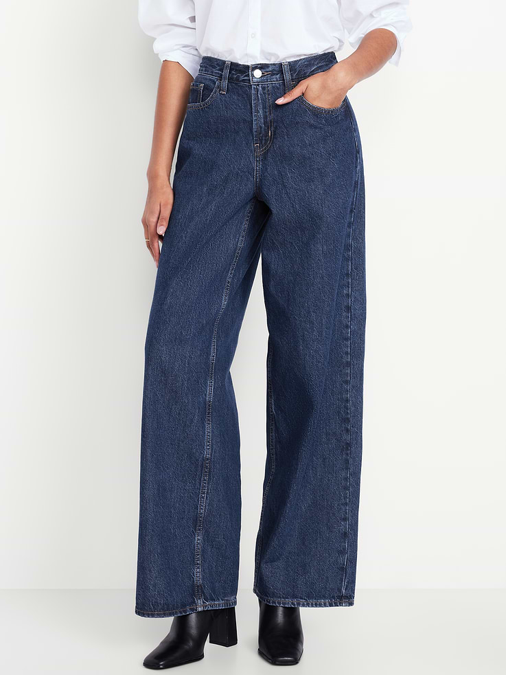 Image number 2 showing, Mid-Rise Wow Baggy Wide-Leg Jeans