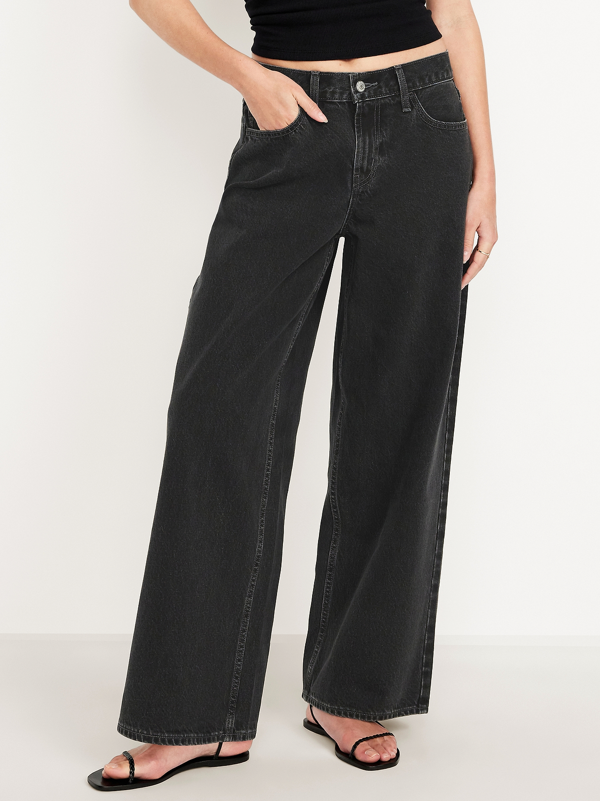 Mid-Rise Wow Baggy Wide-Leg Jeans | Old Navy
