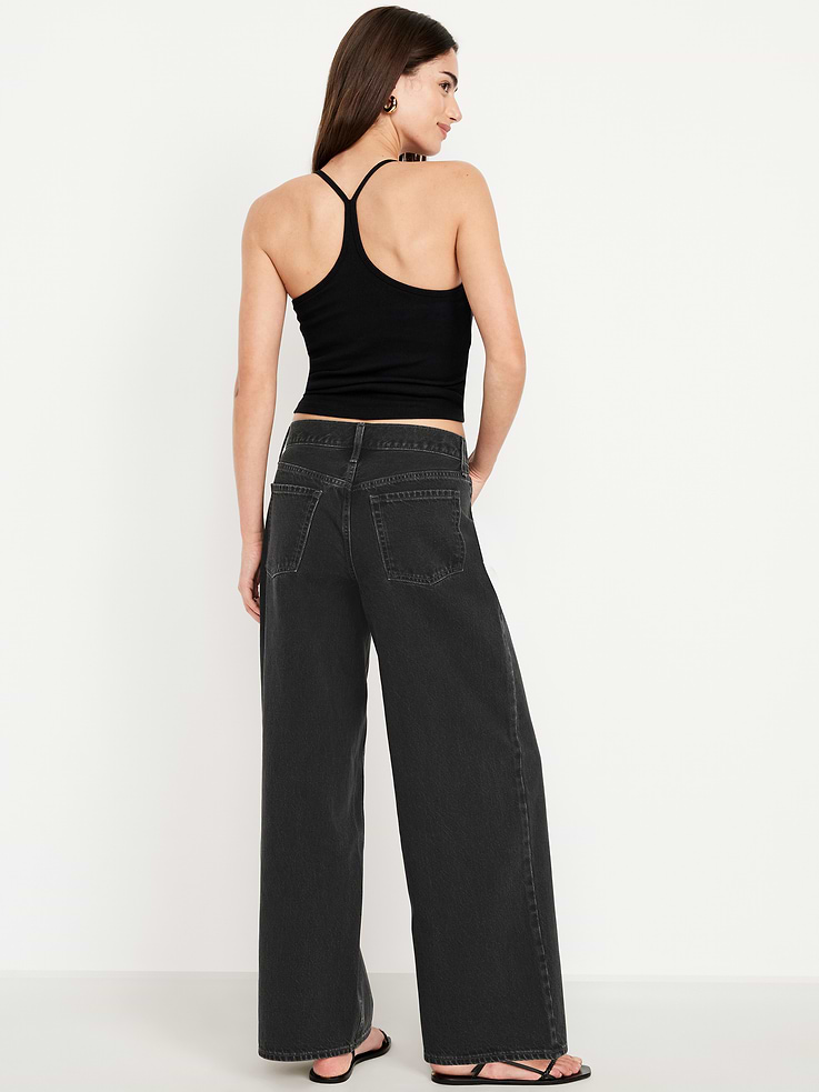Image number 3 showing, Mid-Rise Wow Baggy Wide-Leg Jeans