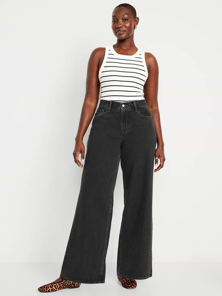Image number 6 showing, Mid-Rise Wow Baggy Wide-Leg Jeans