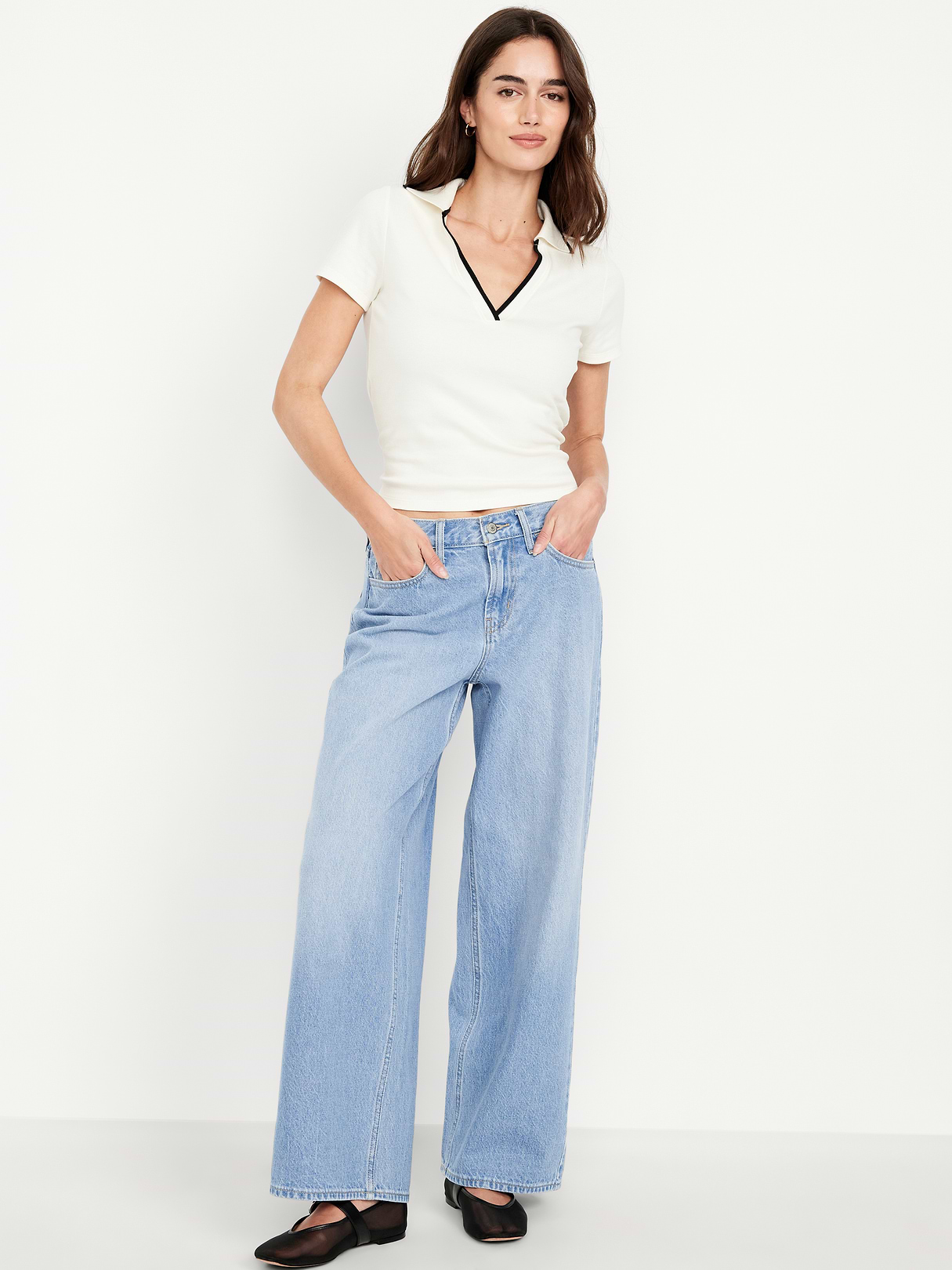 Mid-Rise Wow Baggy Wide-Leg Jeans - Light Dip by Old Navy