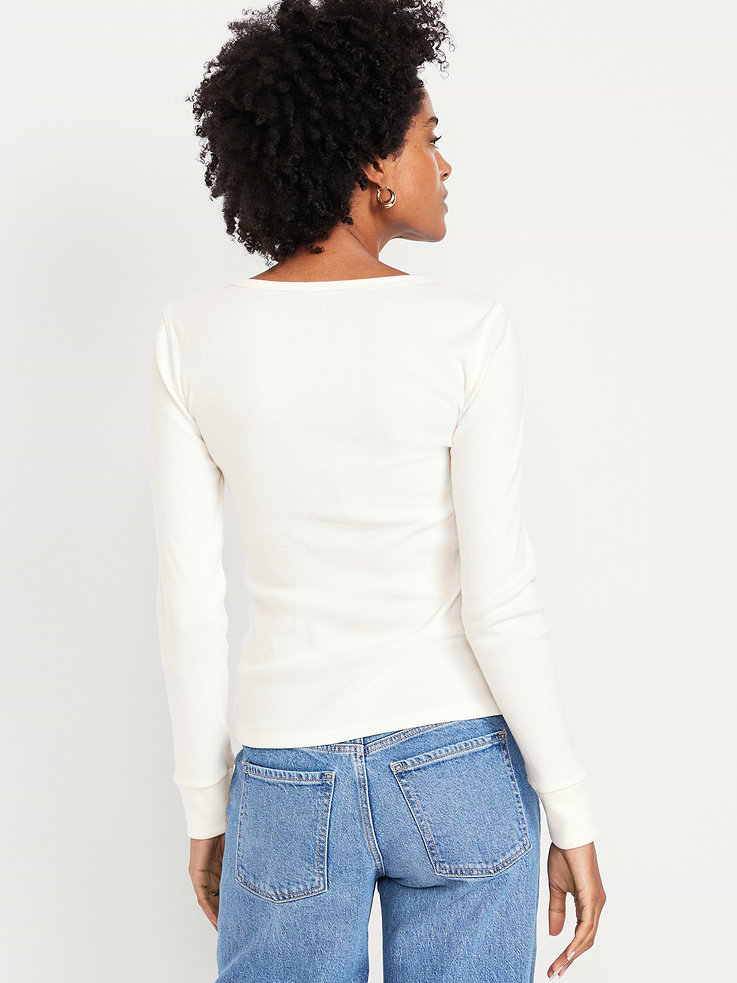 Image 2 of 8, Cozy Snug Crew-Neck Henley