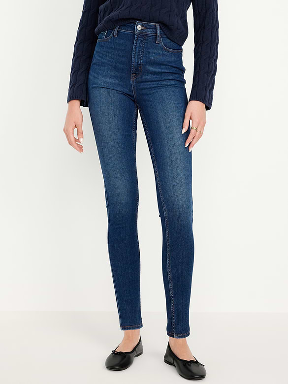 Extra High-Waisted Rockstar 360° Stretch Super-Skinny Jeans
